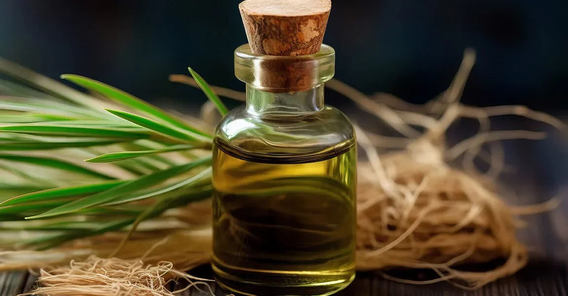 Huile essentielle de vétiver d'Haïti