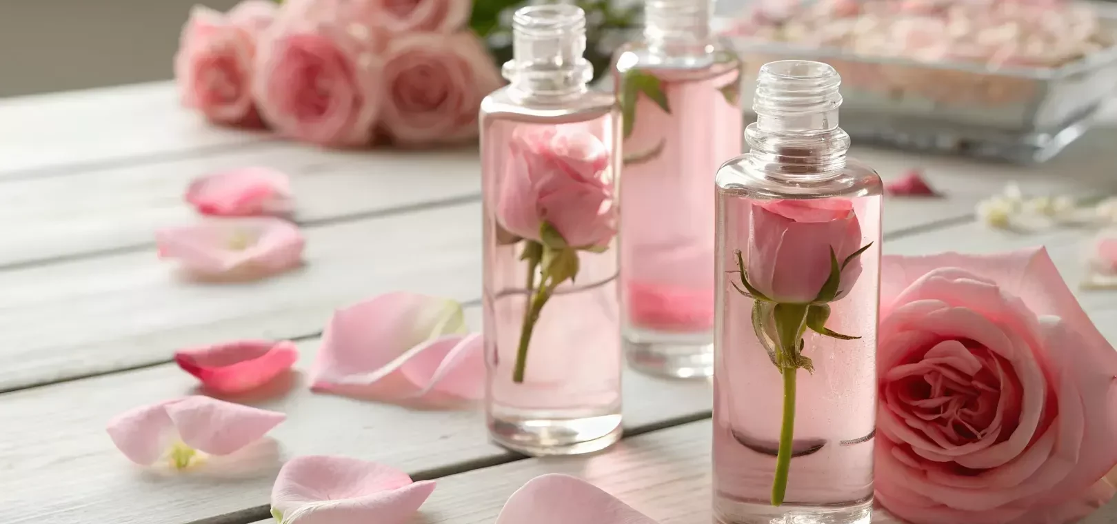 Hydrolat de roses de Damas