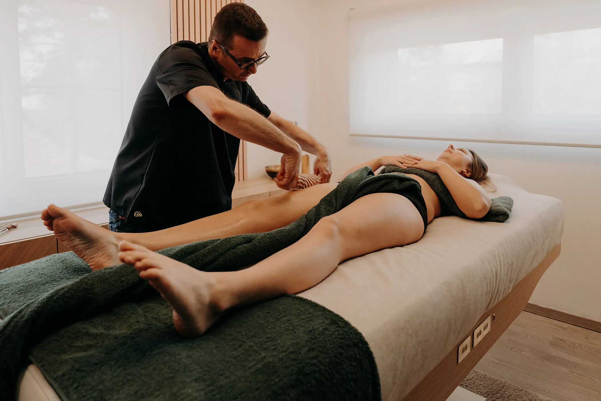 Rouleau strié en madérothérapie