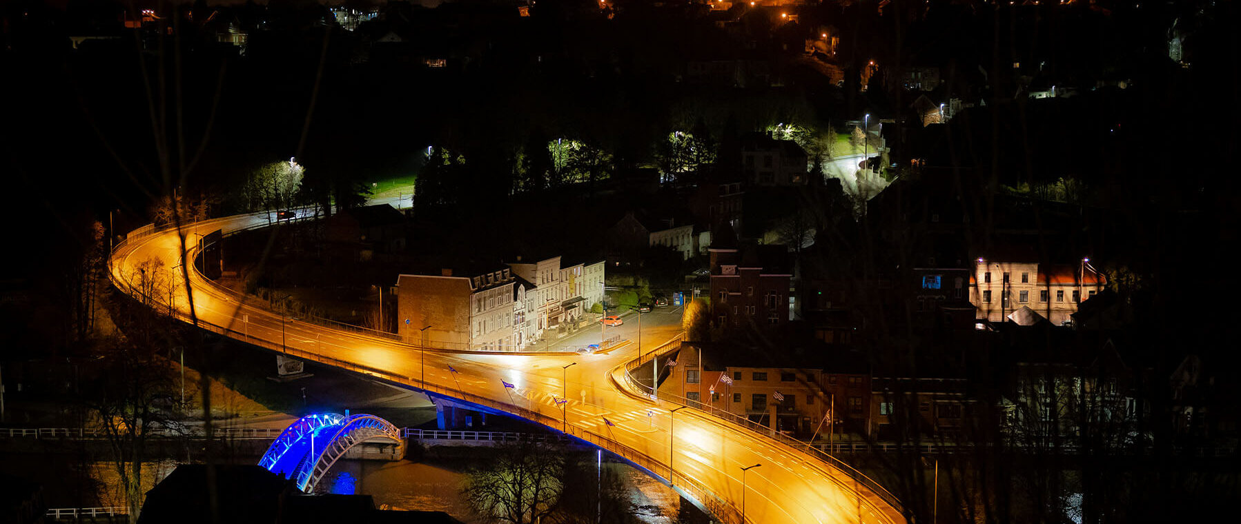 Thuin la nuit. Photo de Christophe Dandois