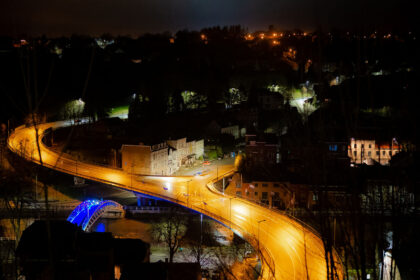 Thuin la nuit. Photo de Christophe Dandois