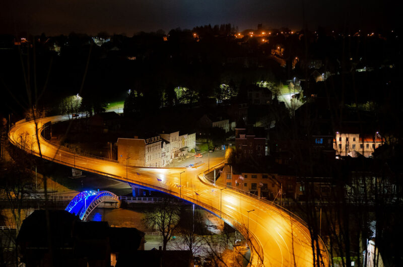 Thuin la nuit. Photo de Christophe Dandois