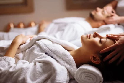 Massage duo Happy Zen VIP au centre Bullez à Thuin, près de Charleroi