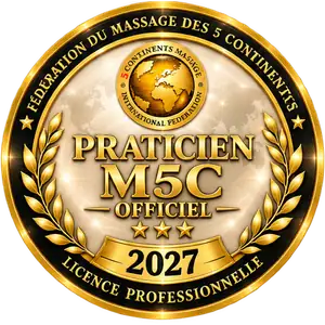 Christophe Dandois, praticien agr&eacute;&eacute; par la F&eacute;d&eacute;ration du Massage des 5 Continents&reg; &mdash; licence professionnelle 2027