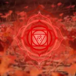 chakra racine : mandala rouge Muladhara, symbole d'ancrage — Pulse Harmony Bullez Thuin