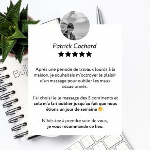 Massage des 5 continents,