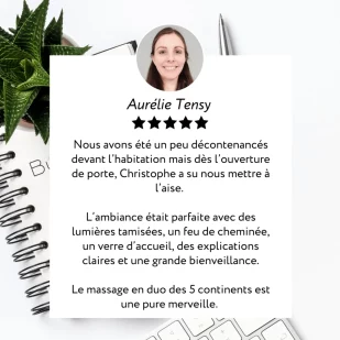 Témoignage d'un massage en Duo chez Bullez