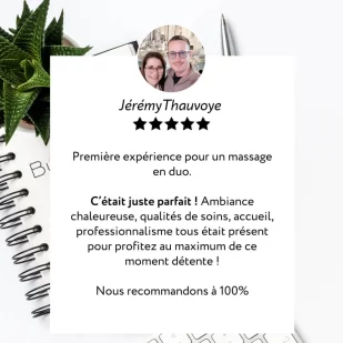 Témoignage d'un massage en Duo chez Bullez
