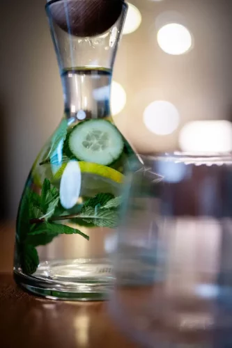 Infusion froide hydratante avant massage signée Bullez